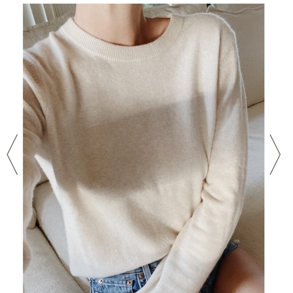 Jenni Kayne everyday slim crew neck in oatmeal